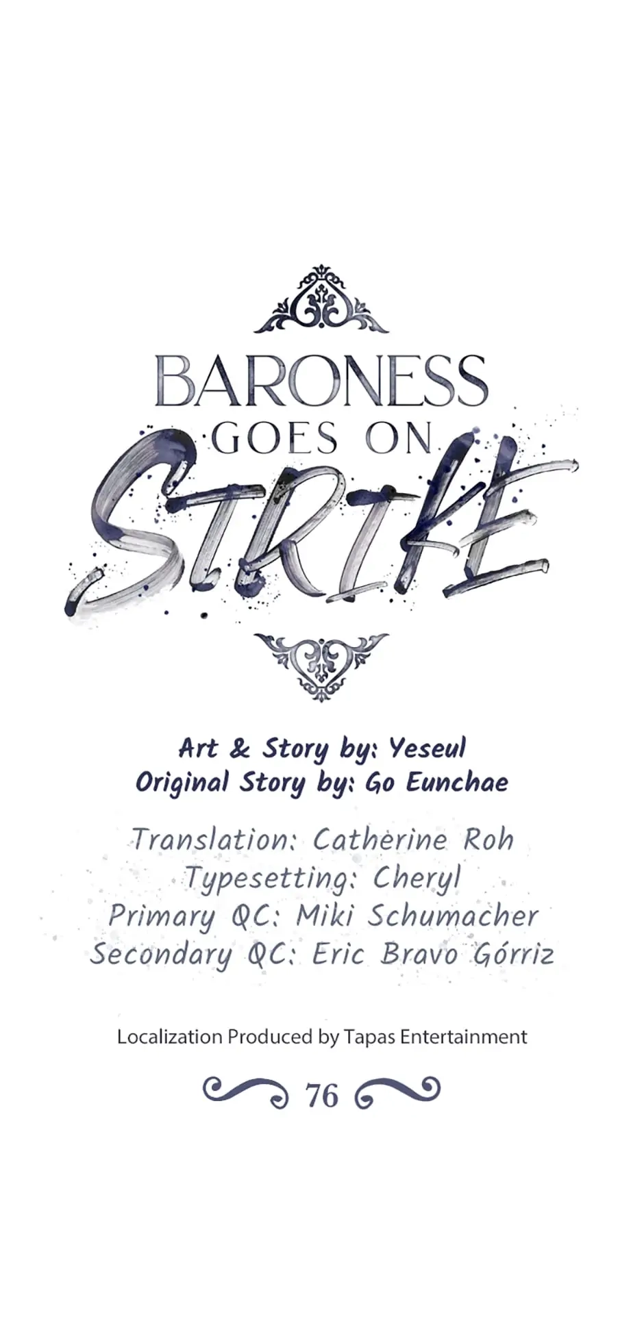 Baroness Goes On Strike Chapter 76 – Nosebleeds Page 33