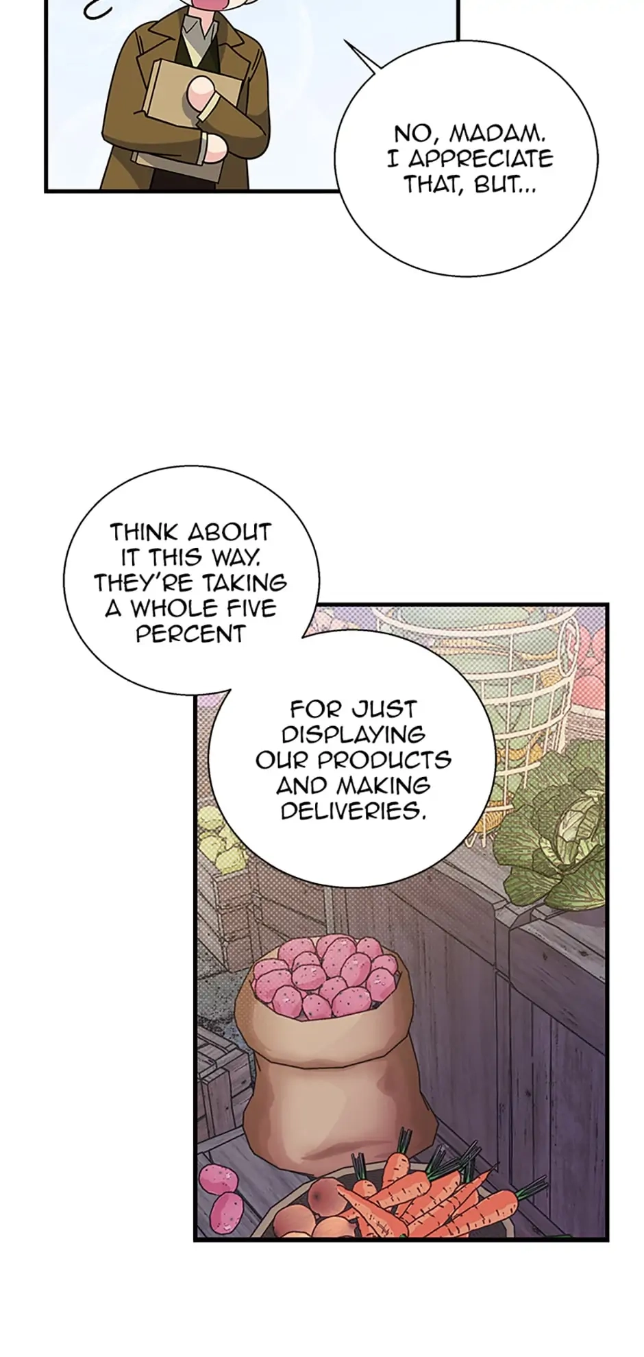 Baroness Goes On Strike Chapter 71 – Finding a Merchant Page 40