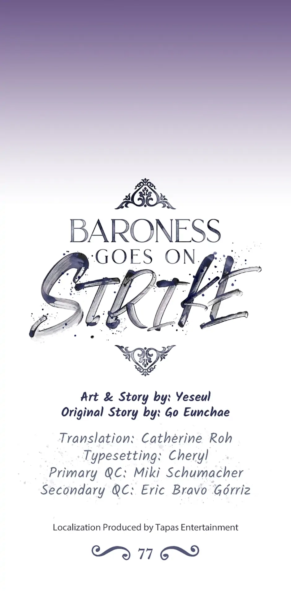 Baroness Goes On Strike Chapter 77 – Guide the Poor Soul Page 16