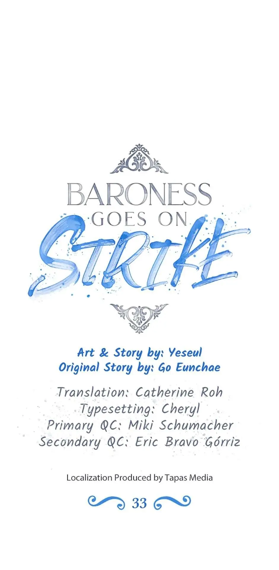 Baroness Goes On Strike Chapter 33 – Writing to the Count Page 32