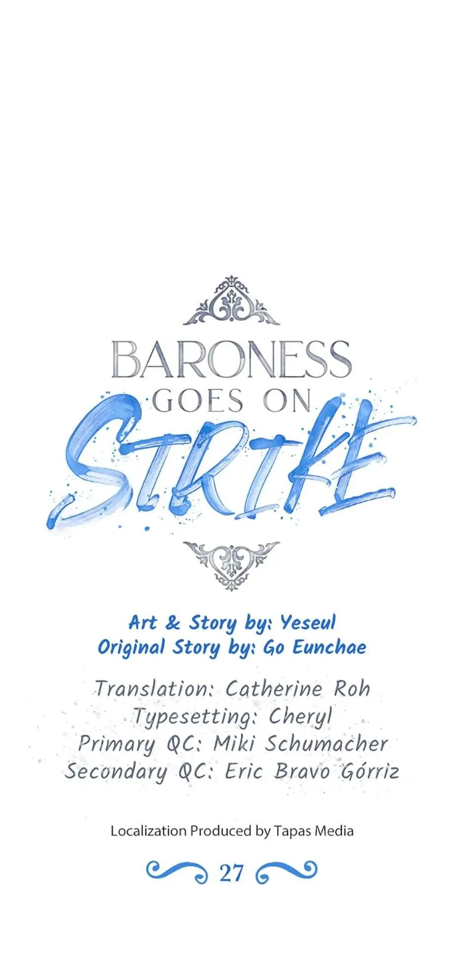 Baroness Goes On Strike Chapter 27 – I Won't Hurt You Page 14