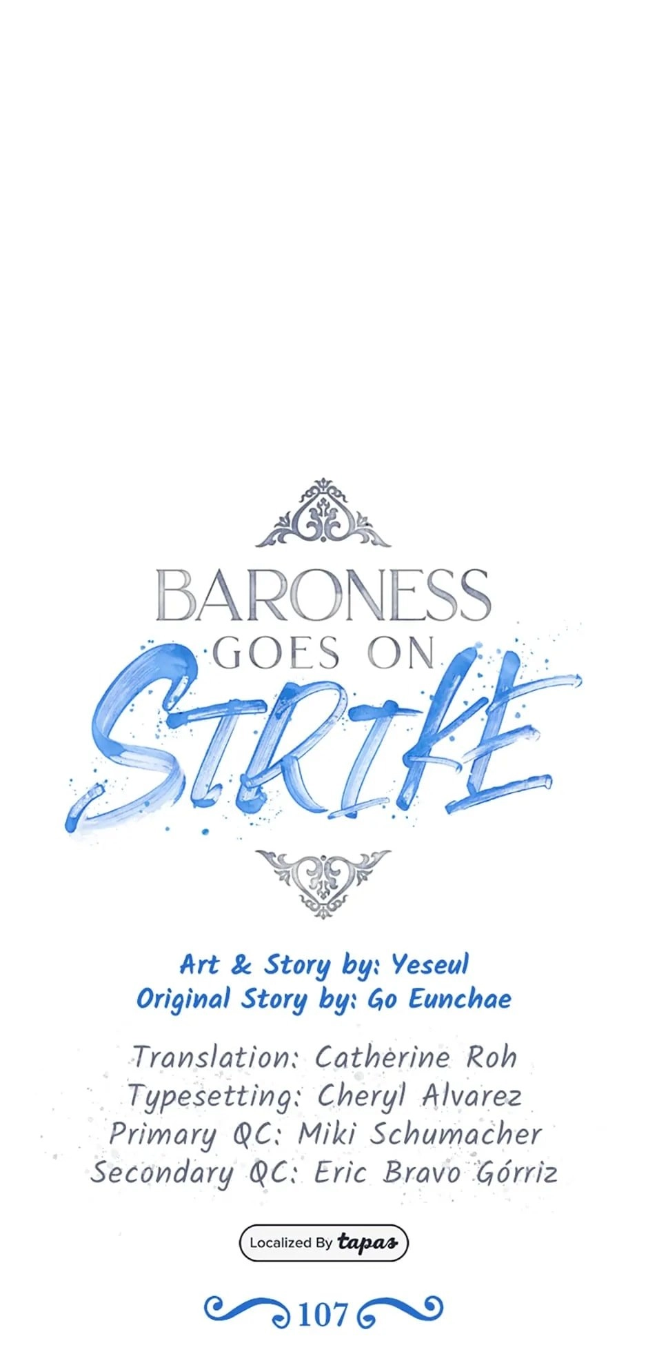 Baroness Goes On Strike Chapter 107 – Hatching the Plan Page 6