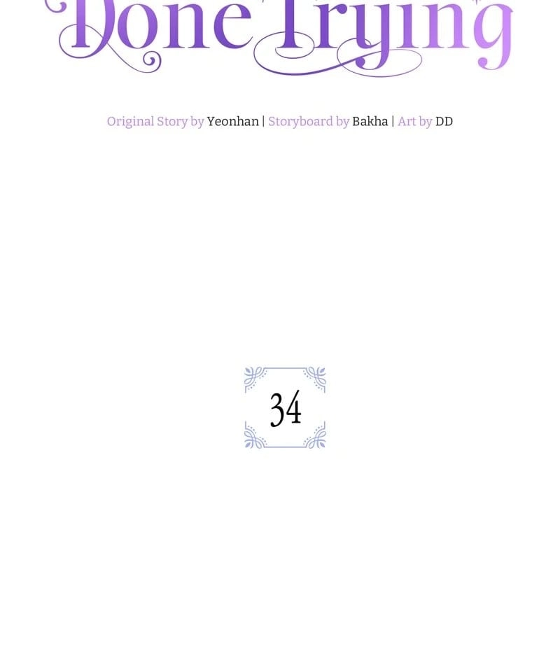 The Villainess Is Done Trying Chapter 34 Page 34