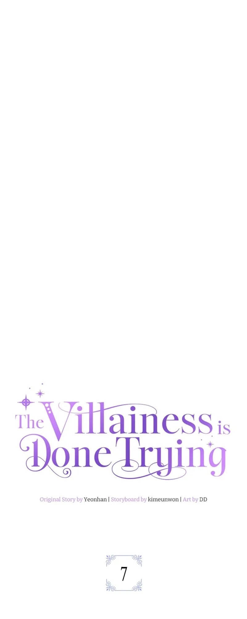 The Villainess Is Done Trying Chapter 7 Page 8
